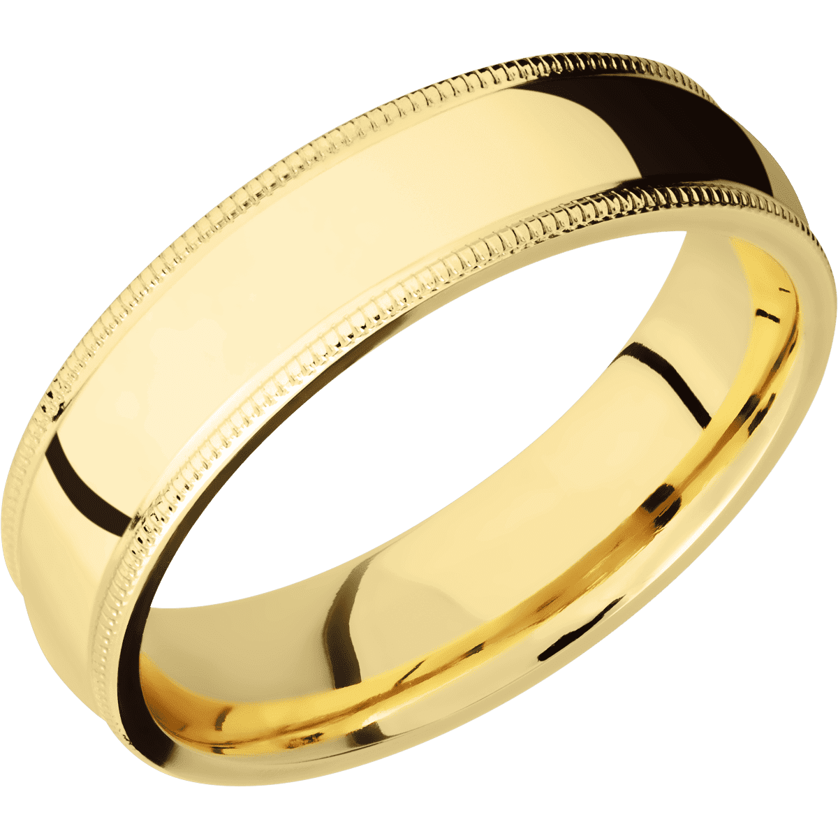 18K Yellow Gold + Polish Finish