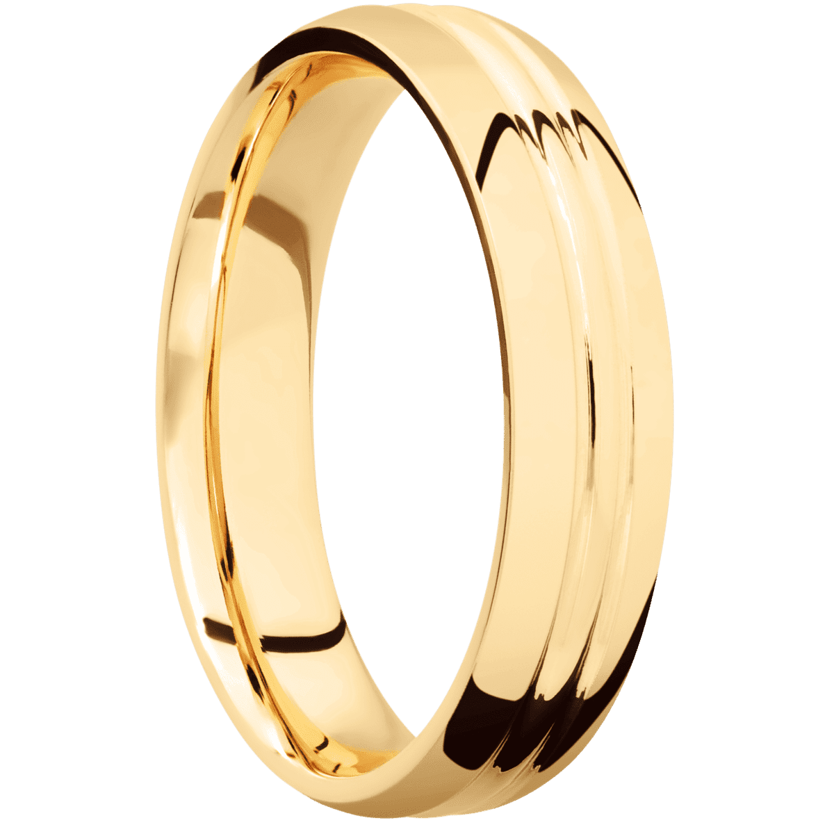 18K Yellow Gold + Polish , Polish Finish