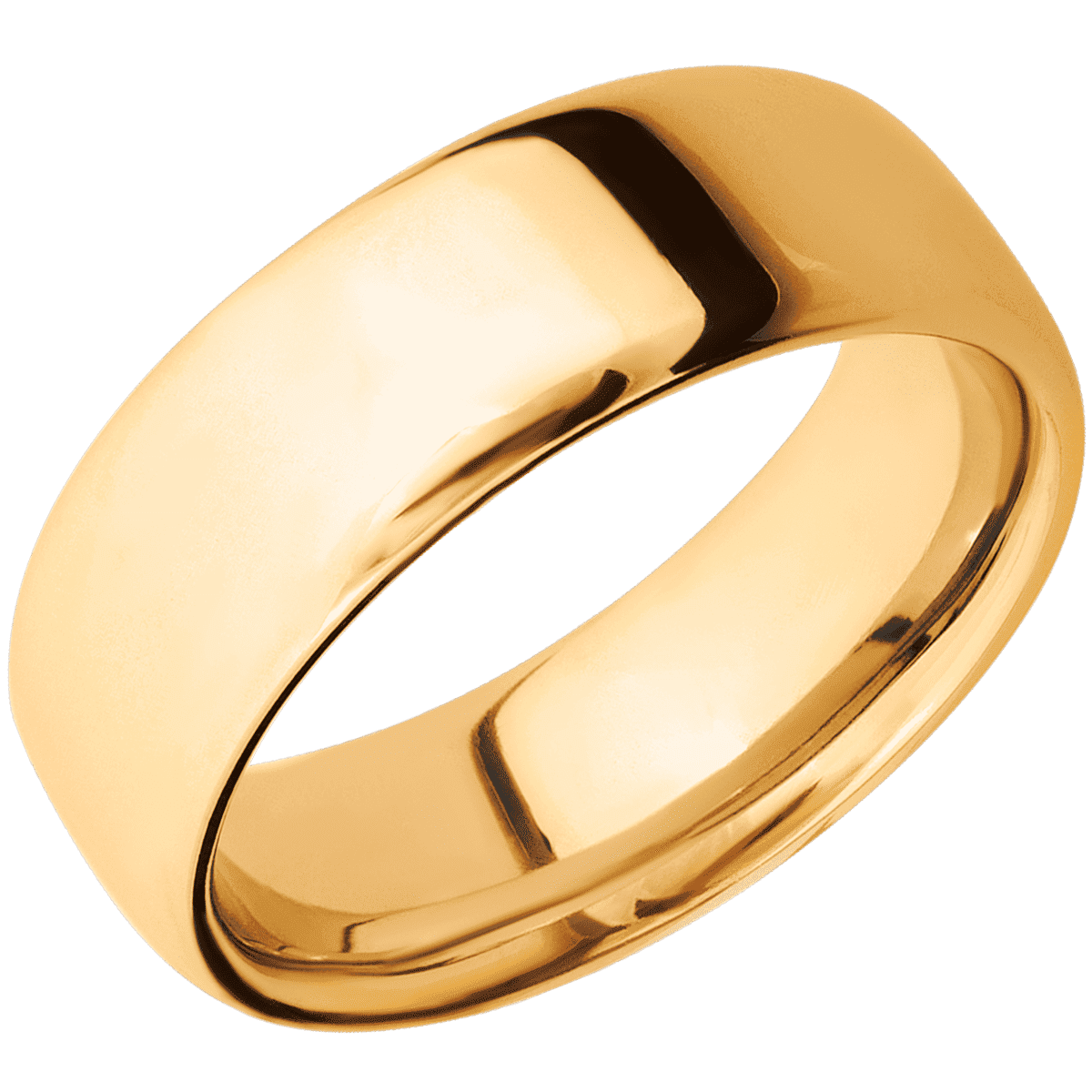 14K Yellow Gold + Polish Finish
