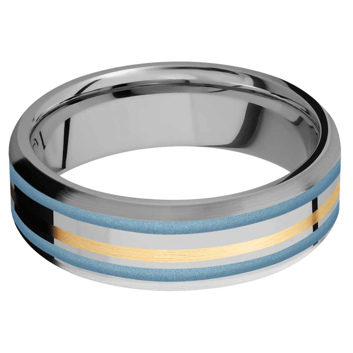 Titanium + Polish , Satin Finish