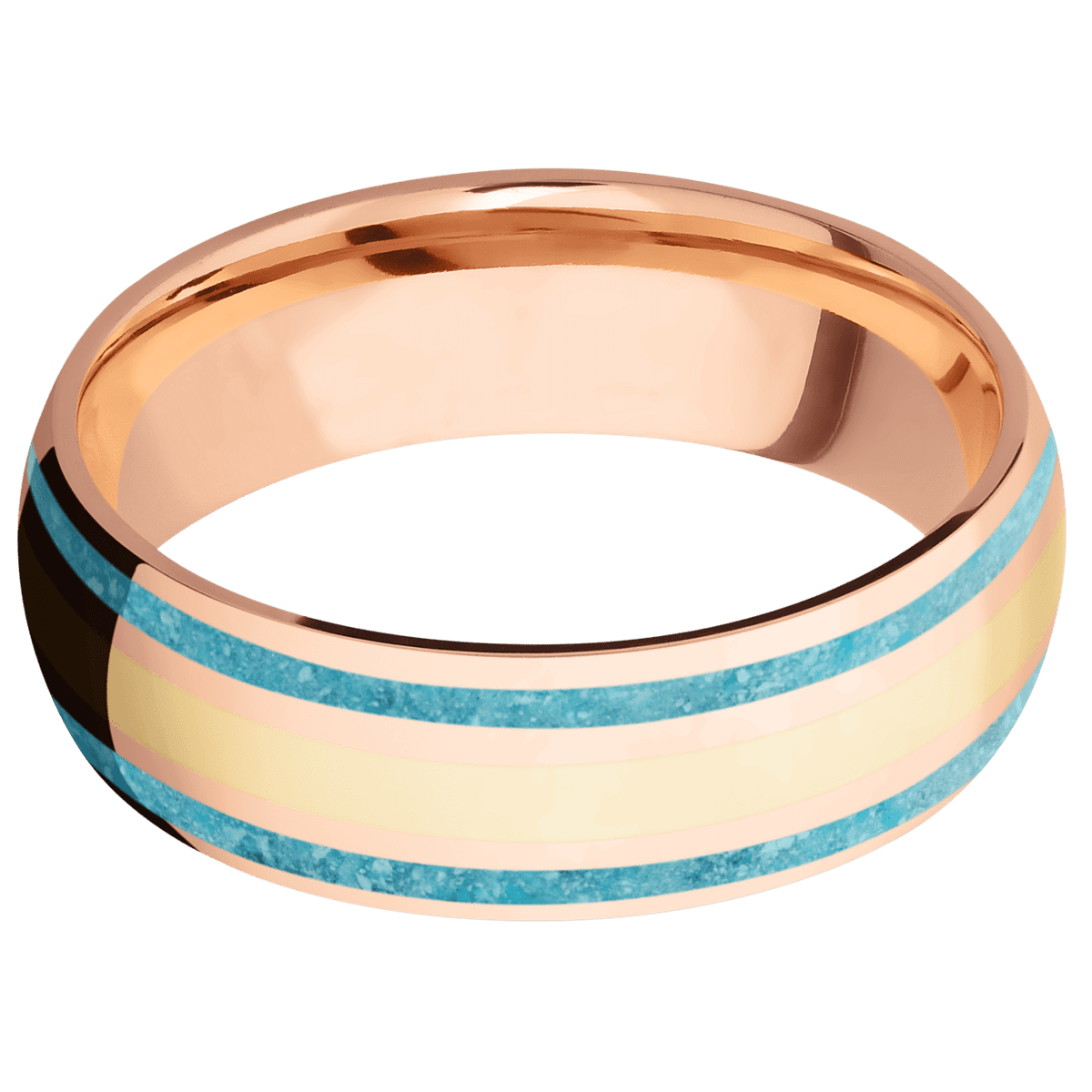 10K Rose Gold + Polish Finish