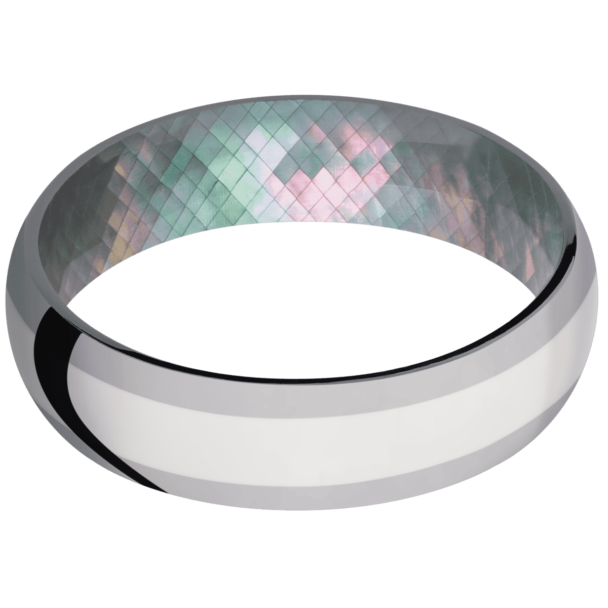 Tantalum + Polish Finish + Black Mother of Pearl