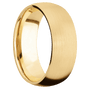10K Yellow Gold + Satin Finish