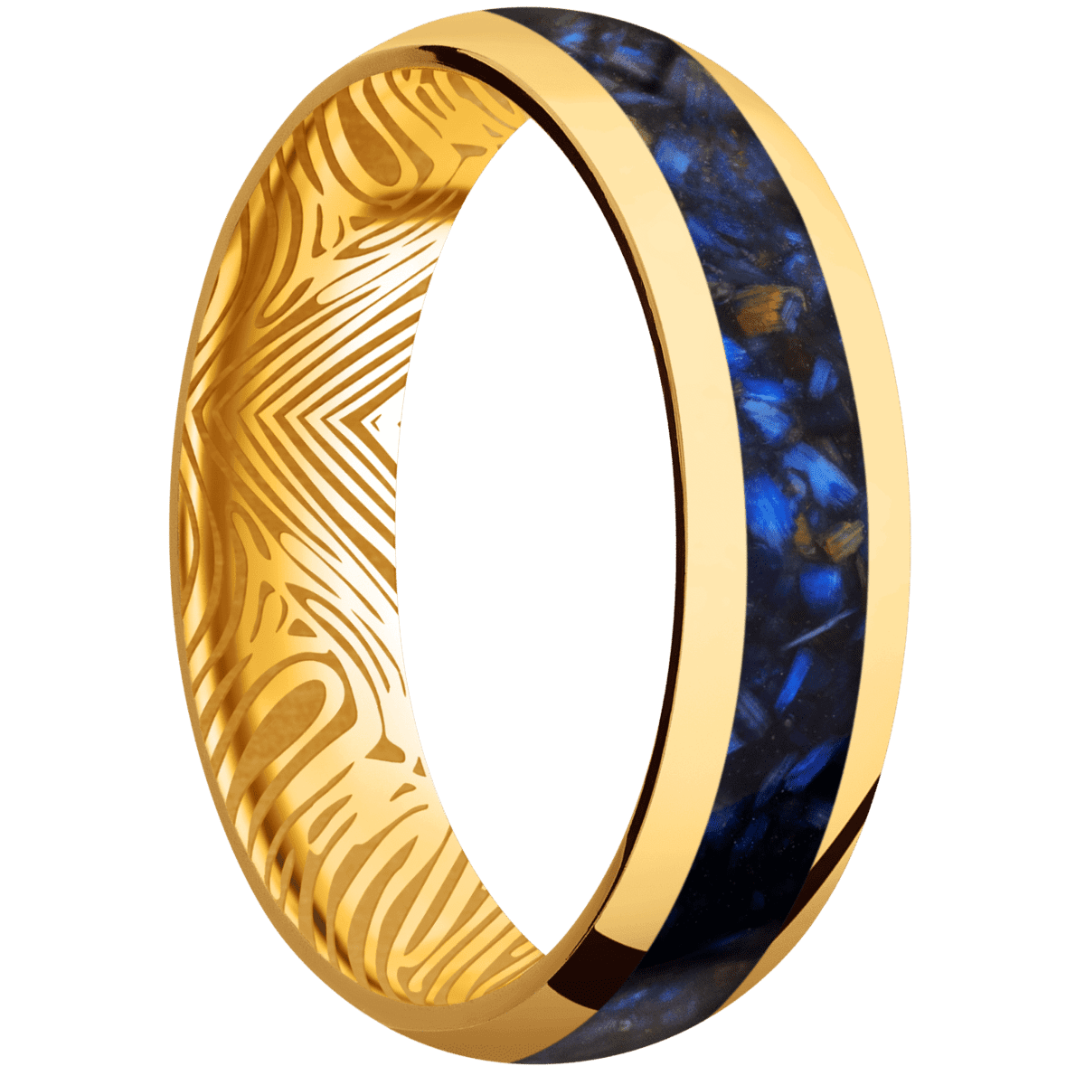 22K Yellow Gold + Polish Finish