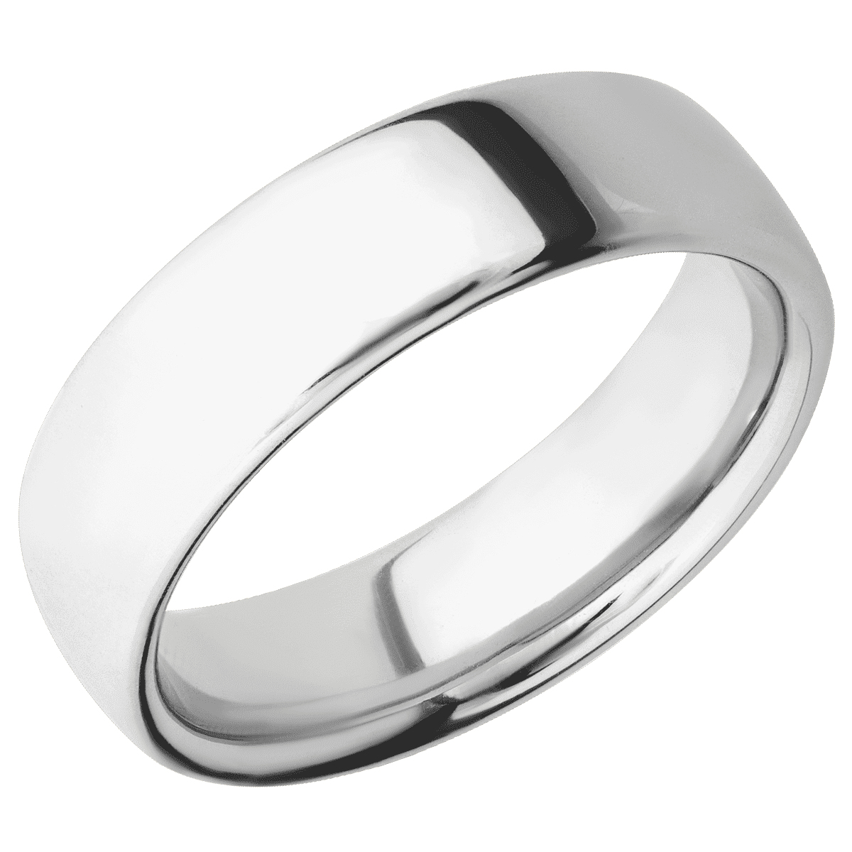 14K White Gold + Polish Finish