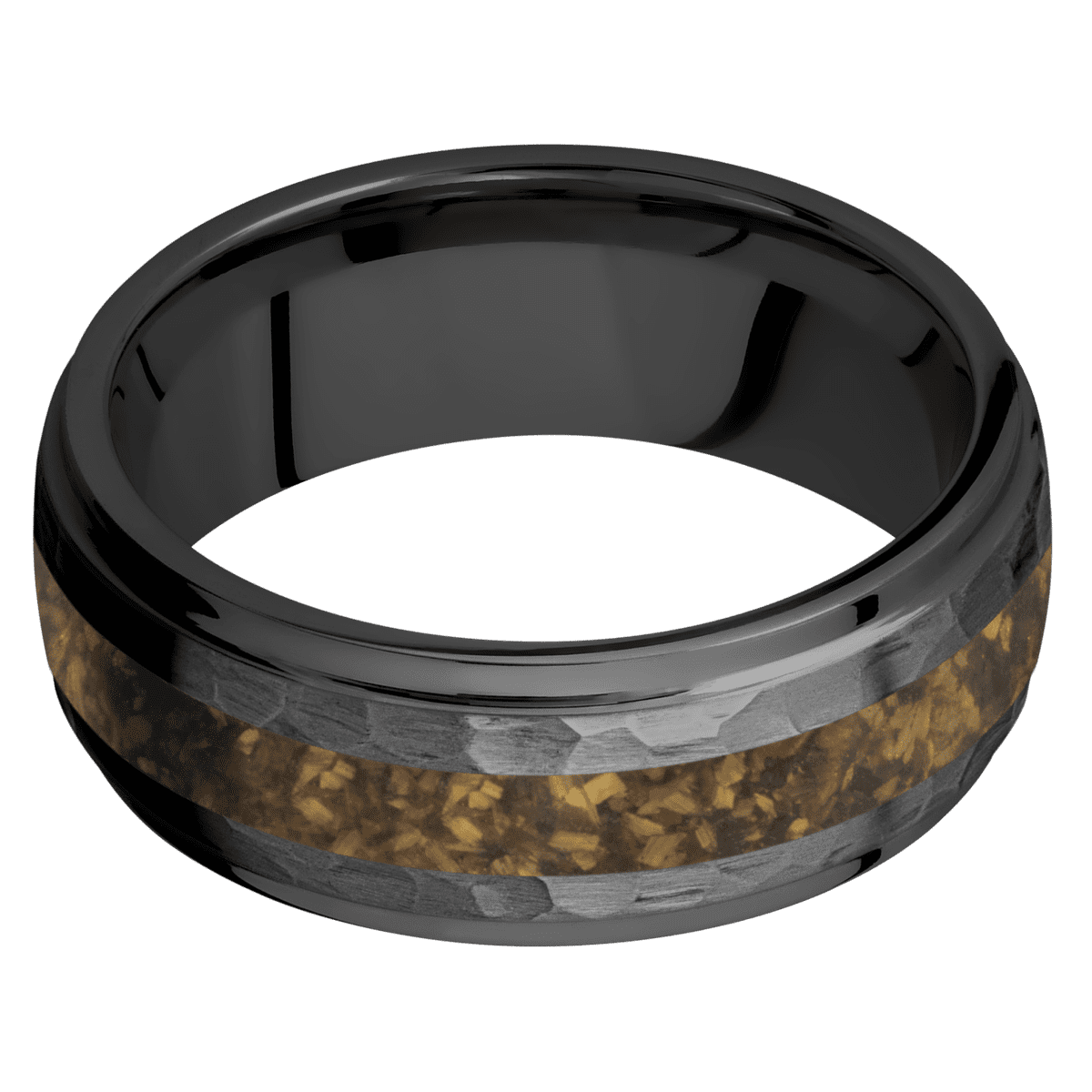 Zirconium + Hammer , Polish Finish