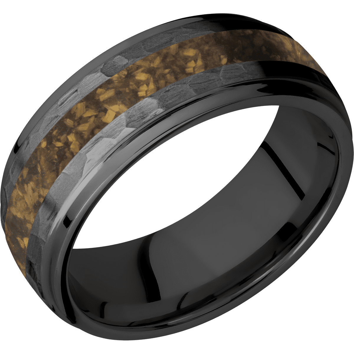 Zirconium + Hammer , Polish Finish