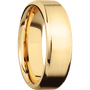 10K Yellow Gold + Satin , Polish Finish