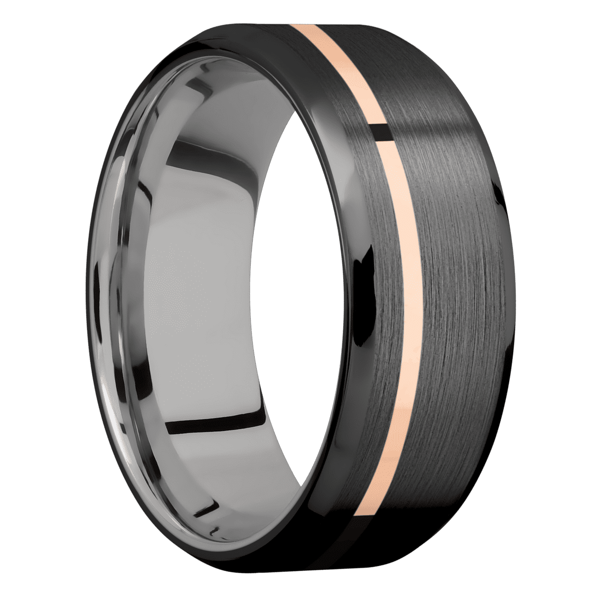 Zirconium + Satin , Polish Finish + Titanium