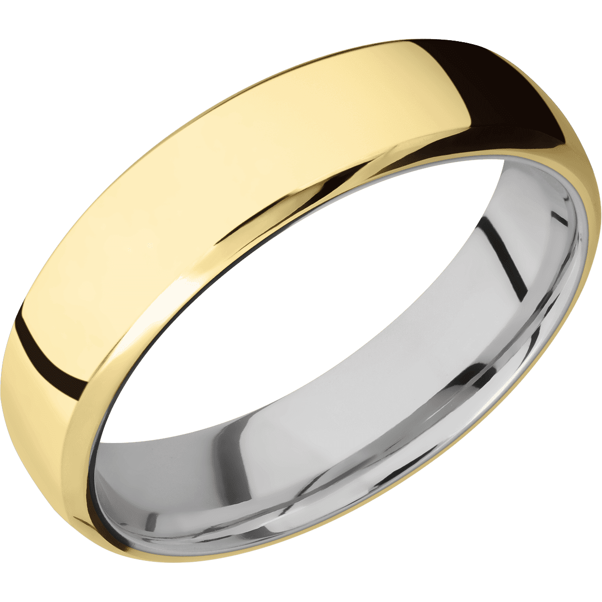 10K Yellow Gold + Polish , Polish Finish + 10K White Gold
