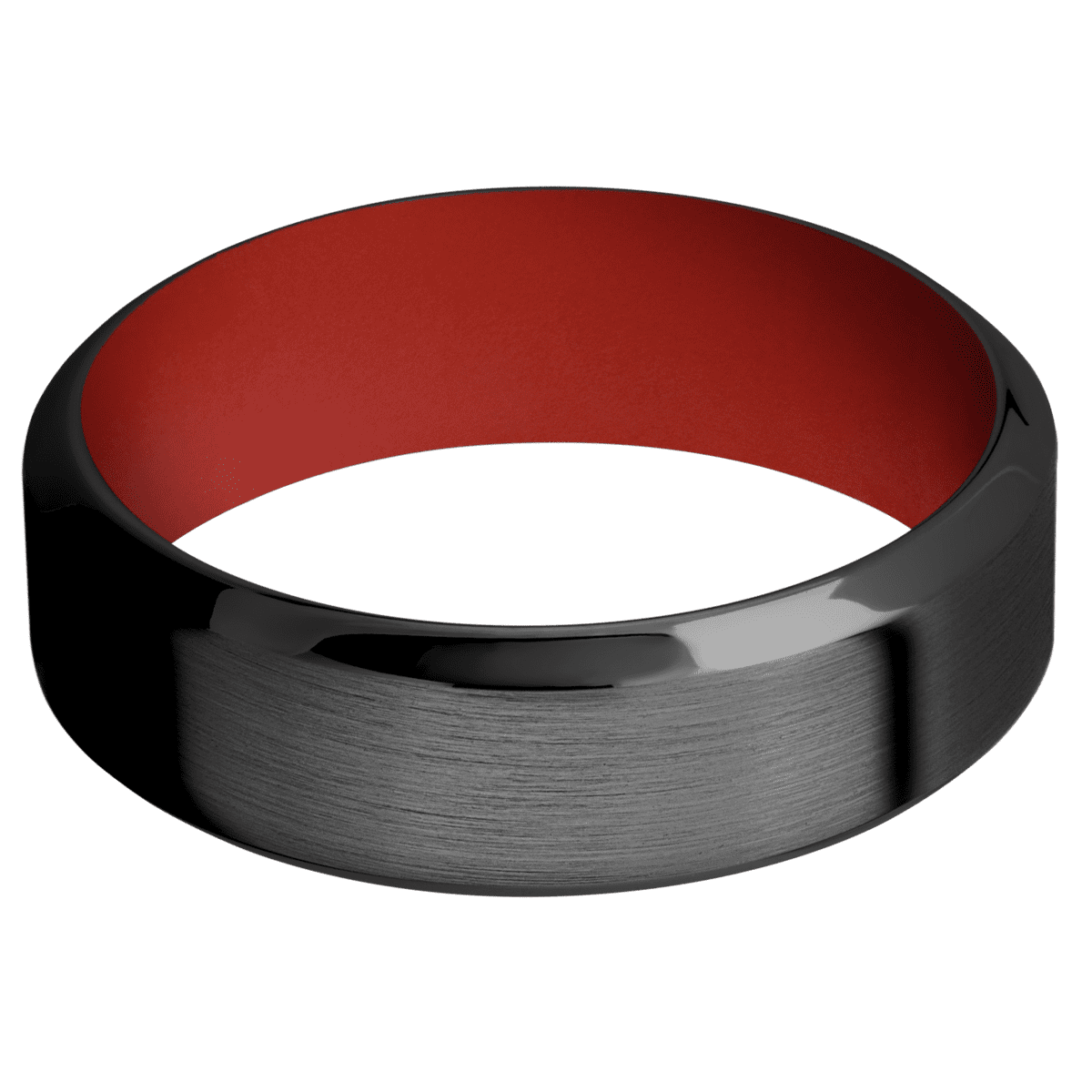 Zirconium + Satin , Polish Finish + Red Apple
