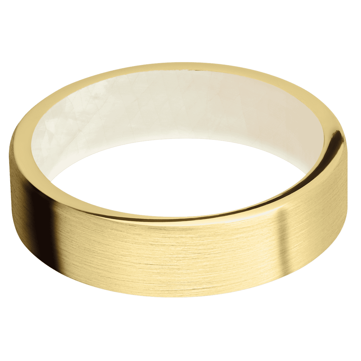 14K Yellow Gold + Satin Finish + WMOP