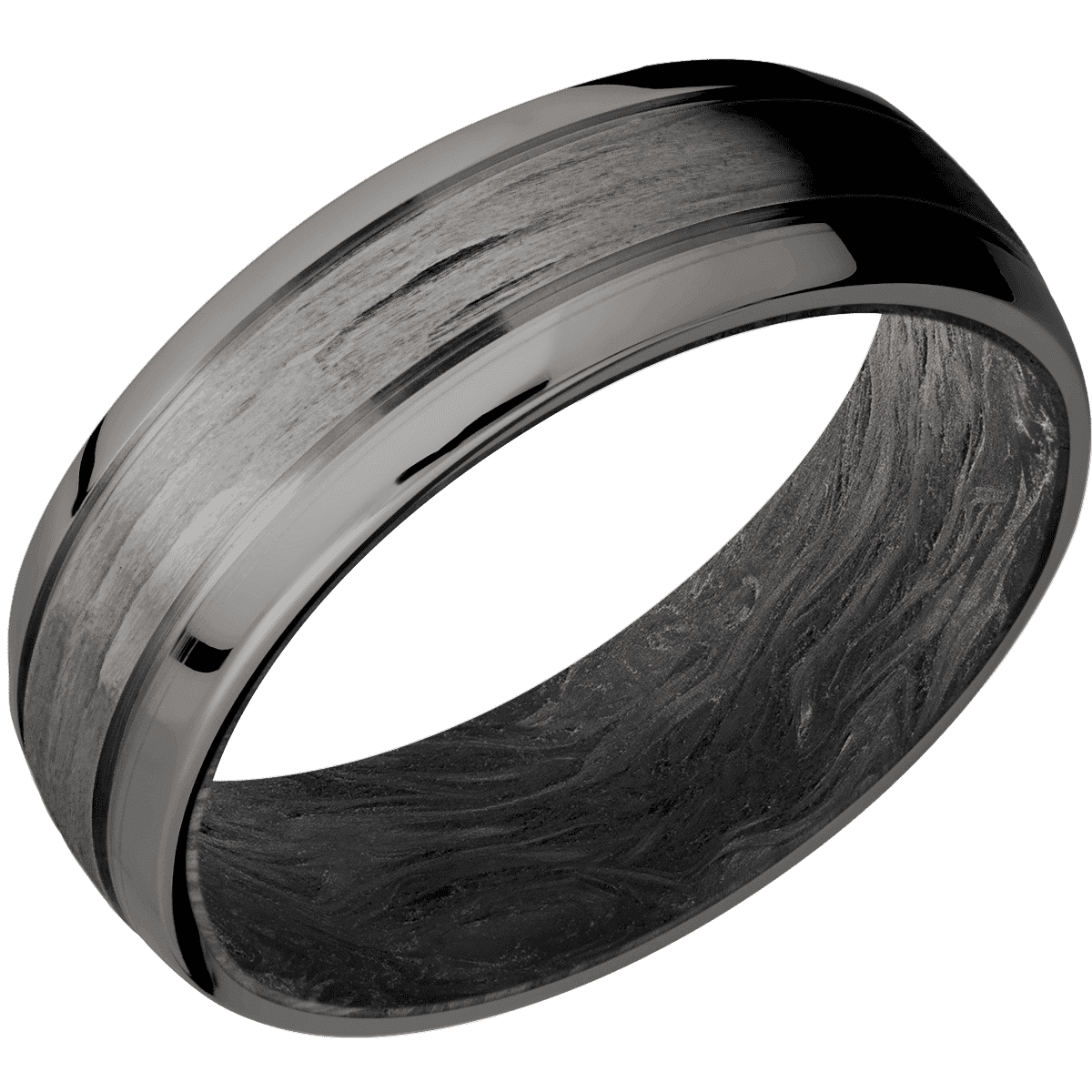 Tantalum Noir + Treebarkh Finish + Forged Carbon Fiber Sleeve