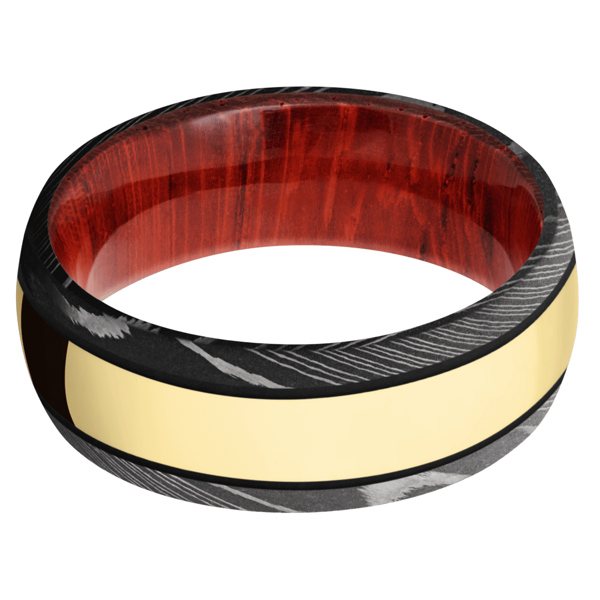 Damascus + Acid Finish + Padauk - Emblem