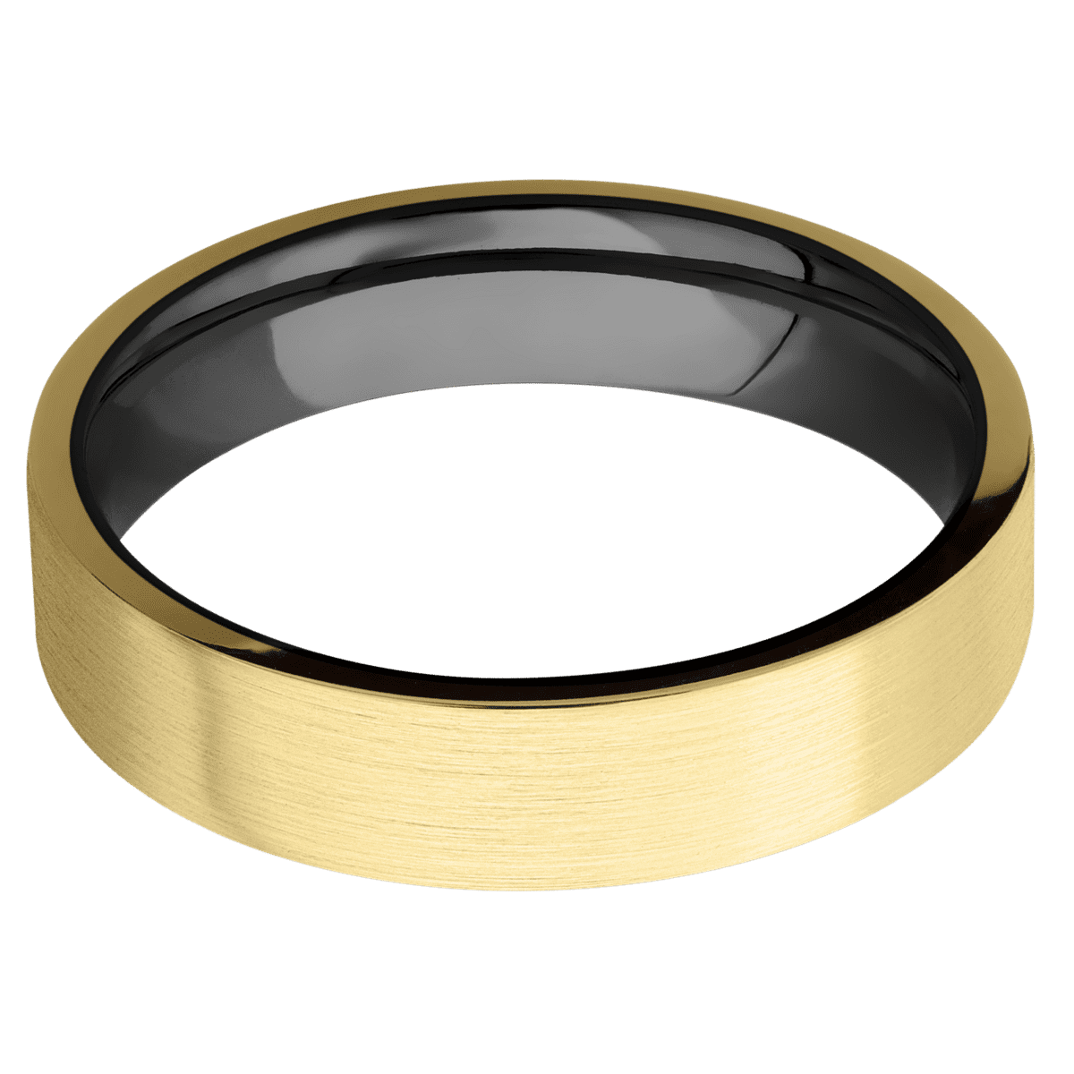 18K Yellow Gold + Satin Finish + Zirconium