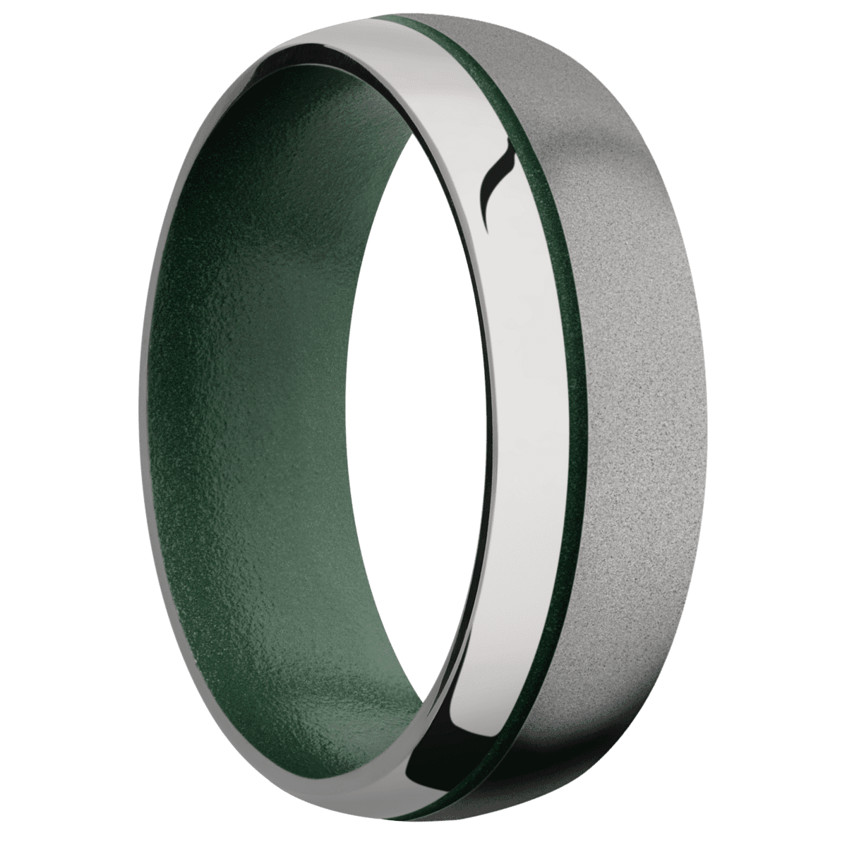 Titanium + Sand , Polish Finish + Eastern Green