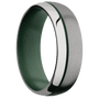 Titanium + Sand , Polish Finish + Eastern Green