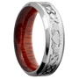 Titanium + Satin , Polish Finish + Blood Wood
