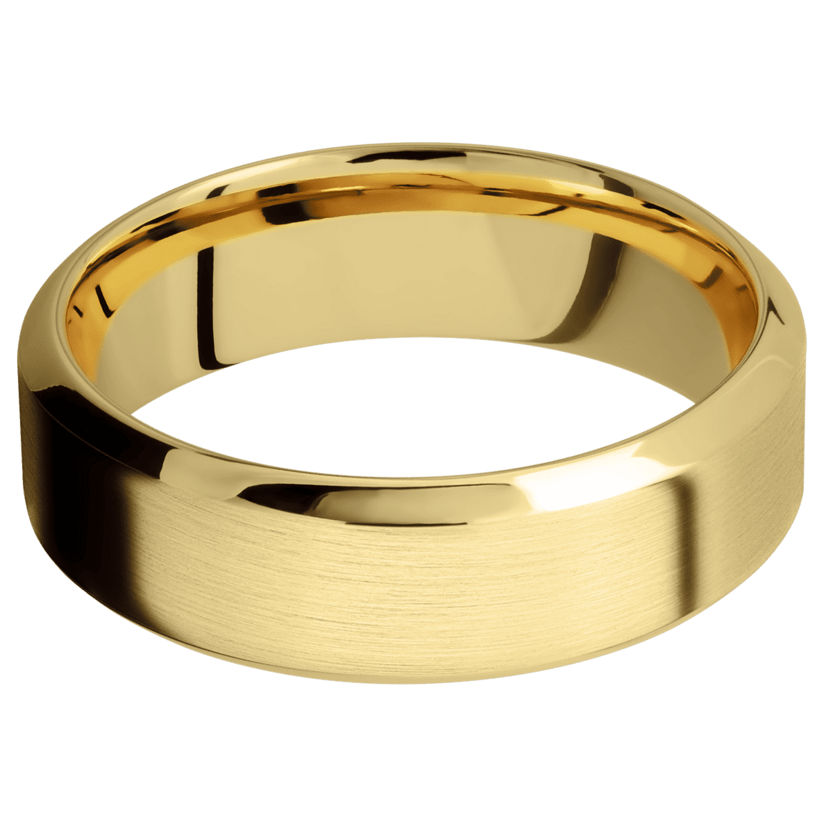 14K Yellow Gold + Satin , Polish Finish + 14K Yellow Gold