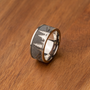 Size 9 Titanium with Mountain Engraving
