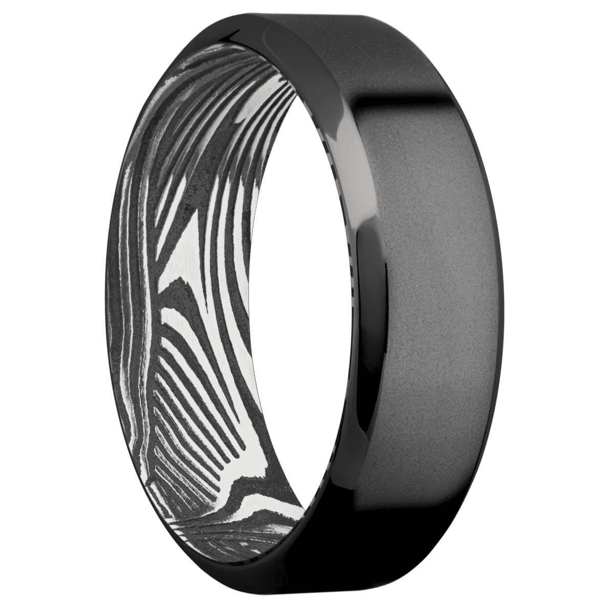 Zirconium + Bead , Polish Finish + Sunset