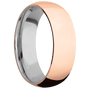 18K Rose Gold + Polish Finish + Titanium