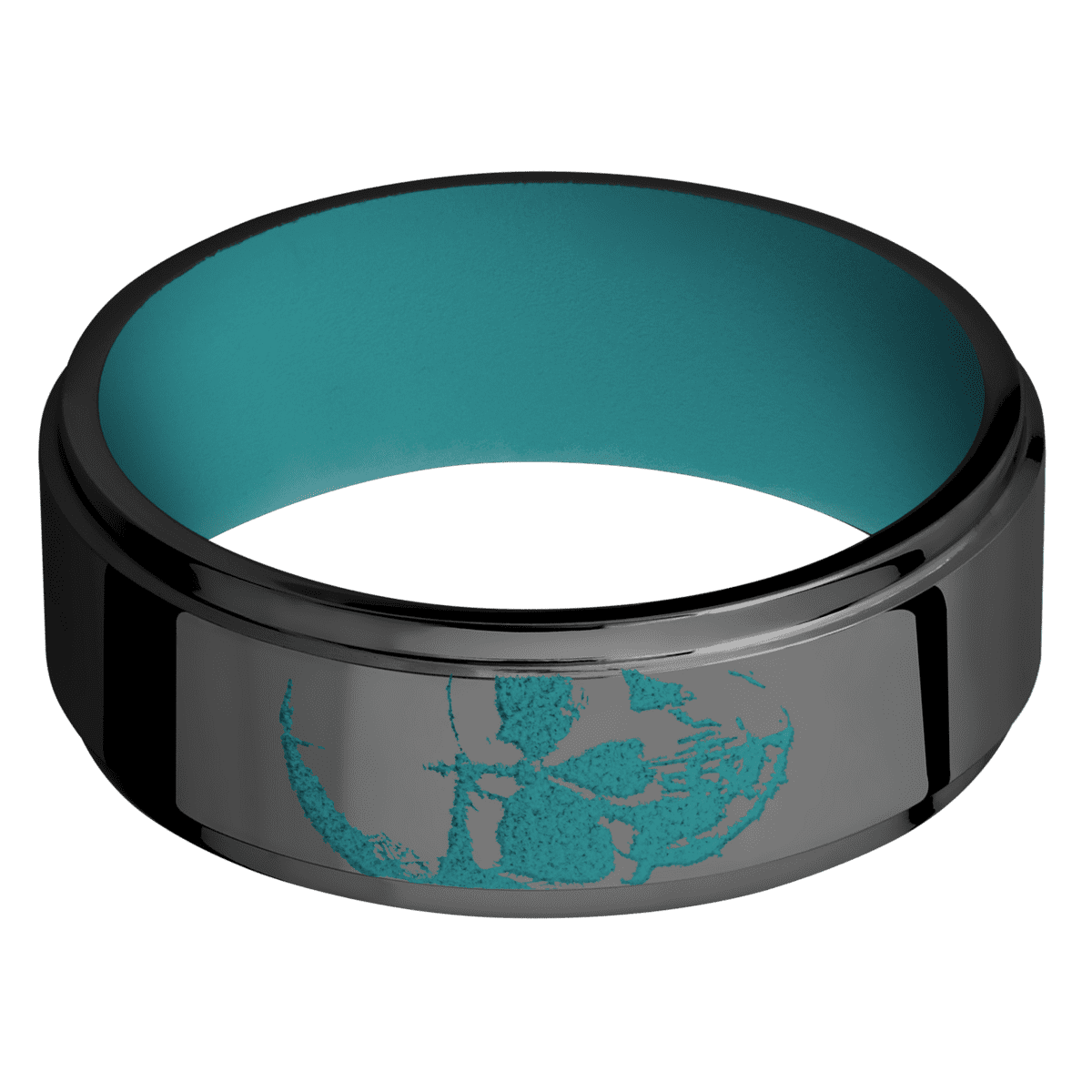 Zirconium + Polish , Polish Finish + Teal