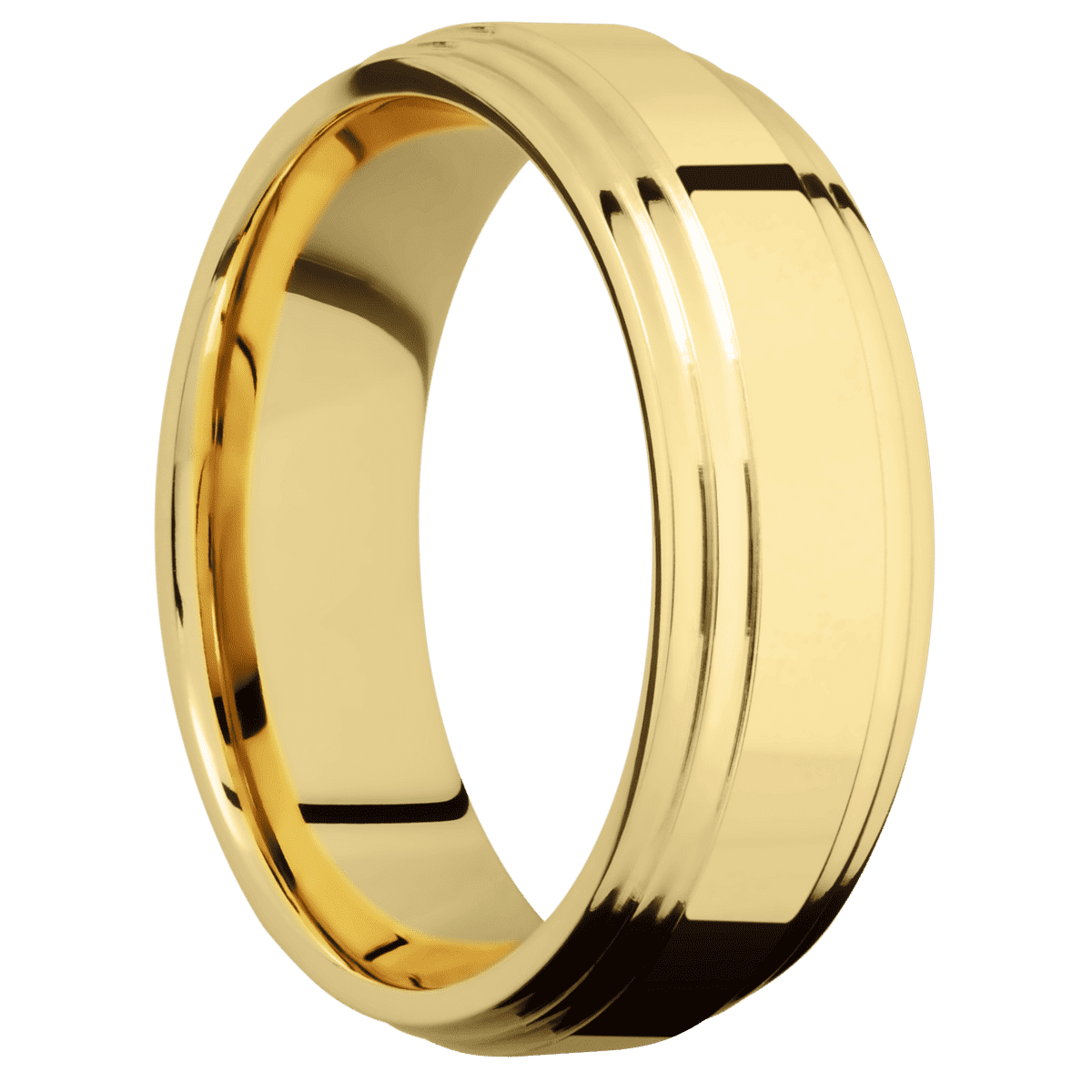 14K Yellow Gold + Polish , Polish Finish