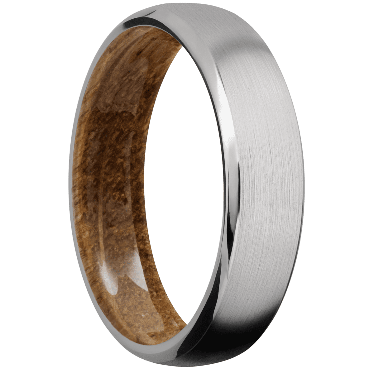 Titanium + Satin , Polish Finish + Whiskey Barrel