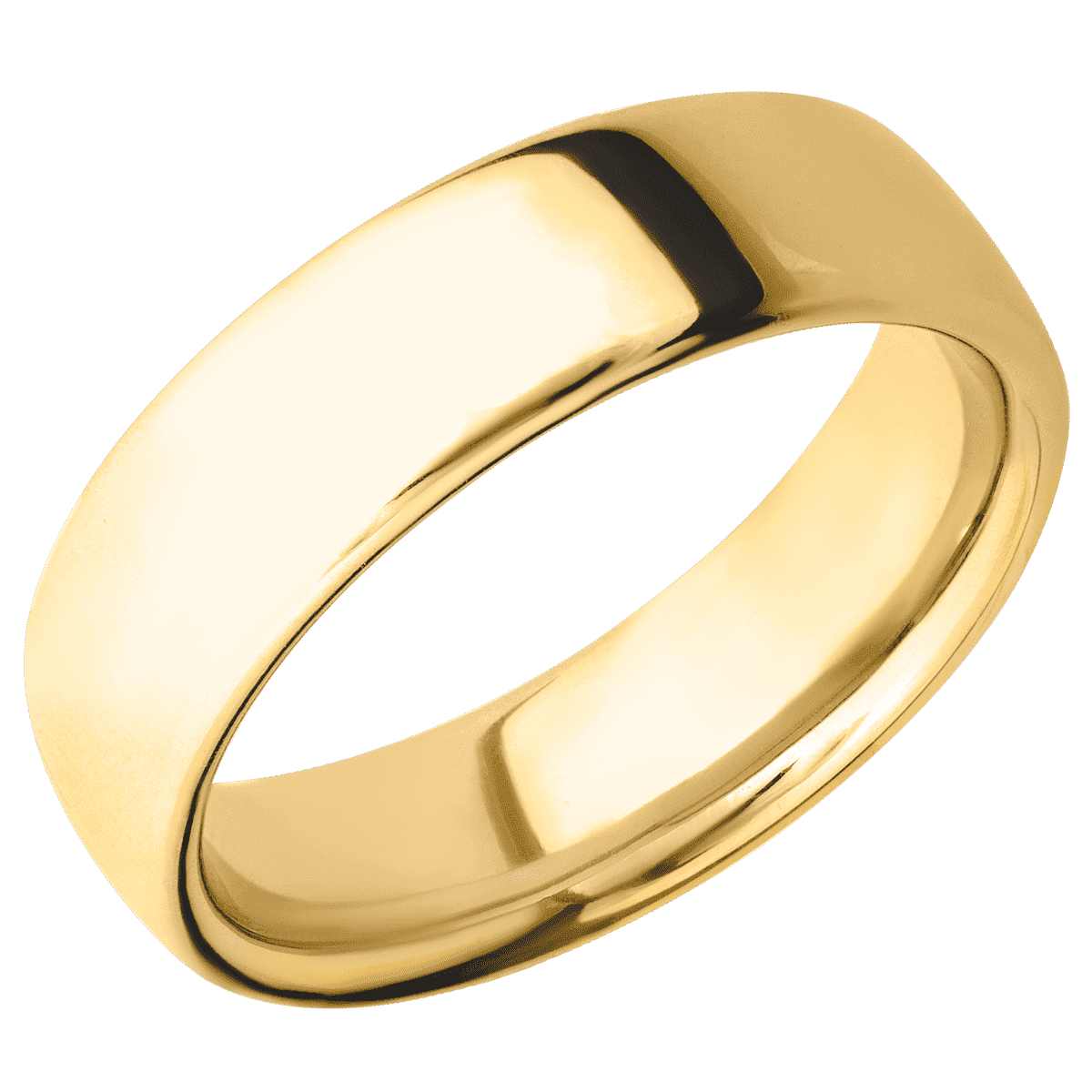 18K Yellow Gold + Polish Finish
