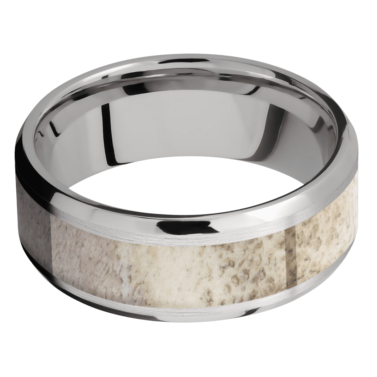 14K White Gold + Satin , Polish Finish