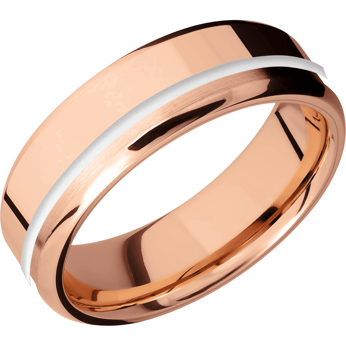 18K Rose Gold + Polish , Polish Finish + 14K Rose Gold
