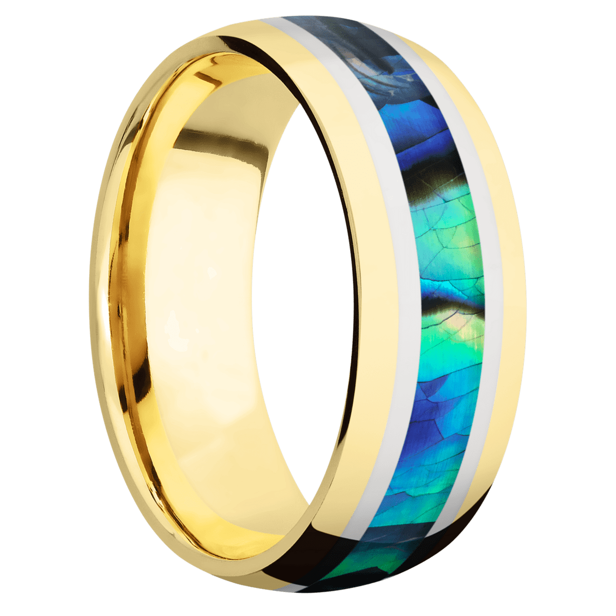 14K Yellow Gold + Polish Finish