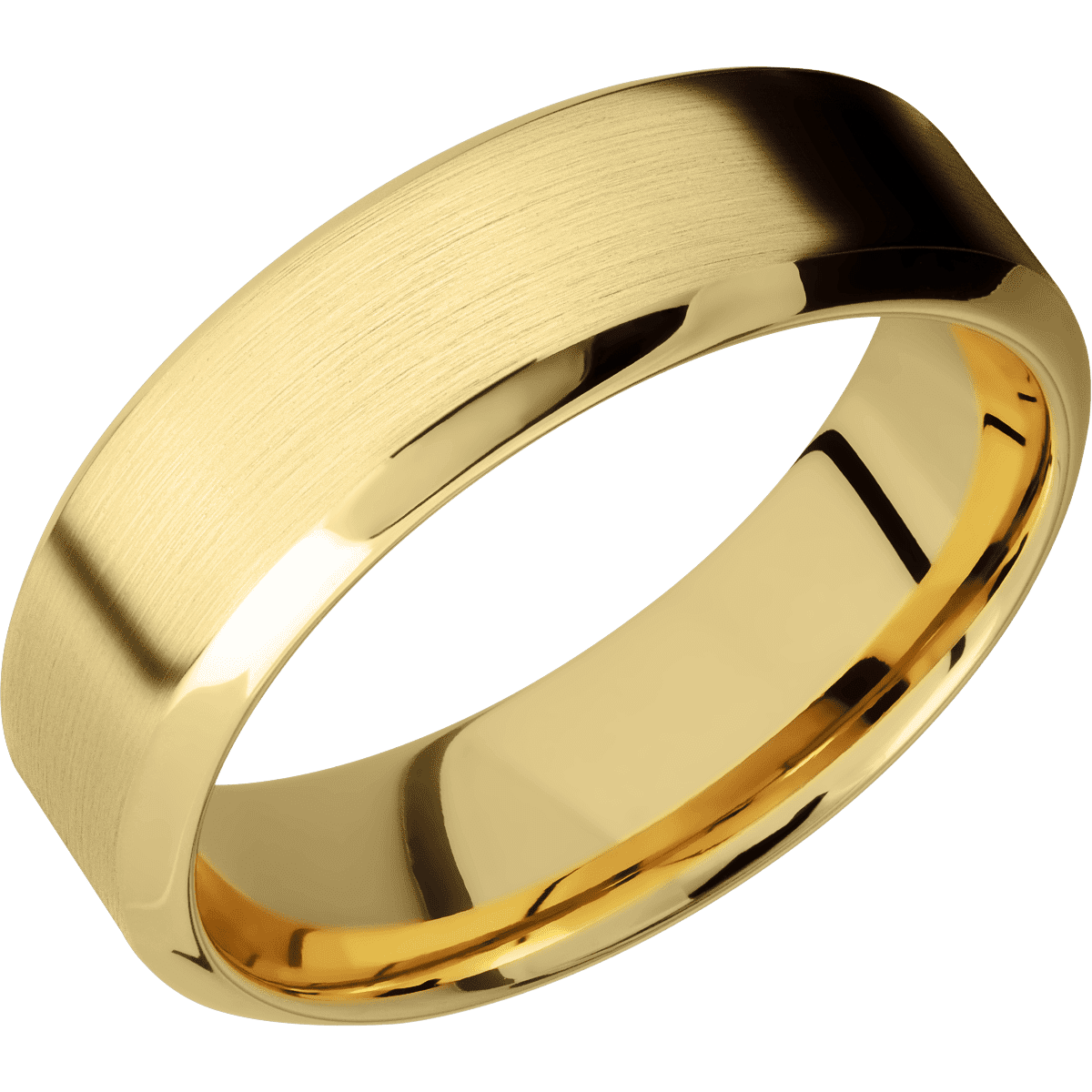 14K Yellow Gold + Satin , Polish Finish + 14K Yellow Gold