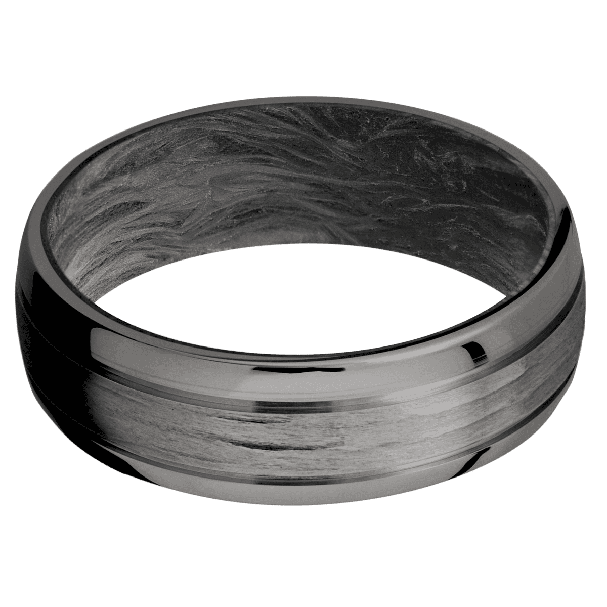 Tantalum Noir + Treebarkh Finish + Forged Carbon Fiber Sleeve