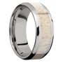 14K White Gold + Satin , Polish Finish