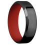 Zirconium + Satin , Polish Finish + Red Apple