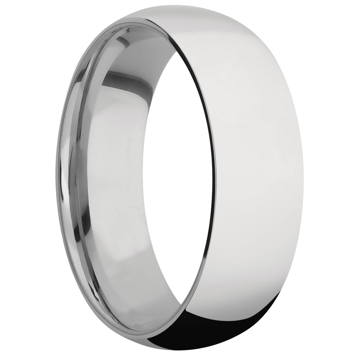 14K White Gold + Polish Finish + Titanium