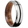 Titanium + Crosssatin , Polish Finish + Koa