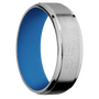 Titanium + Stone , Polish Finish + Sea Blue
