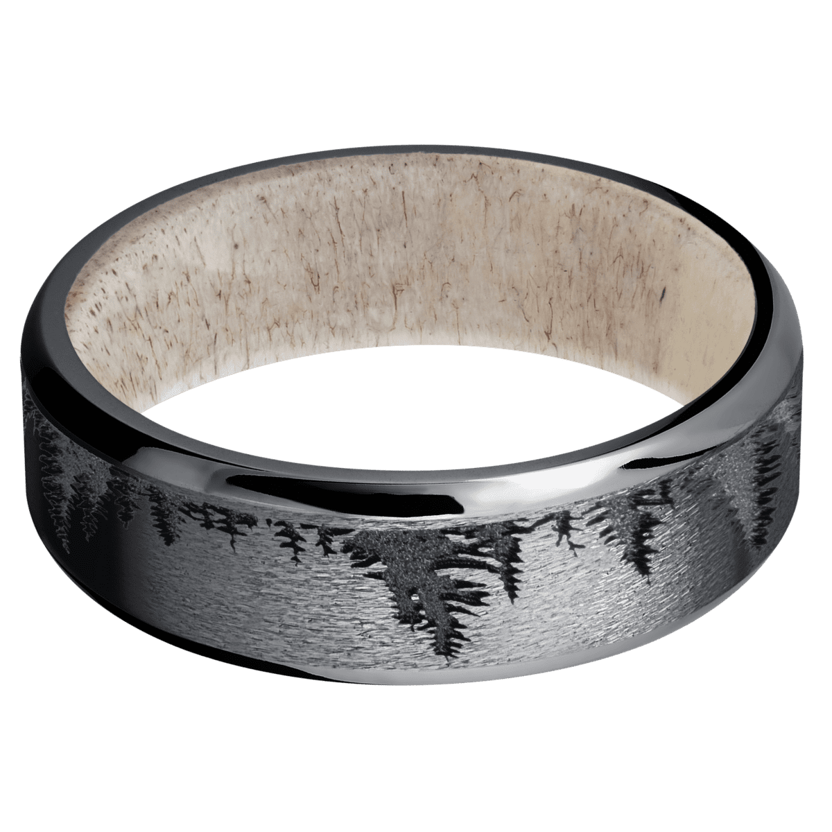 Tantalum + Stone , Polish Finish + Antler