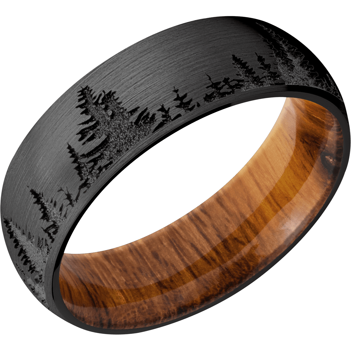 Zirconium + Satin Finish + Desert Iron Wood