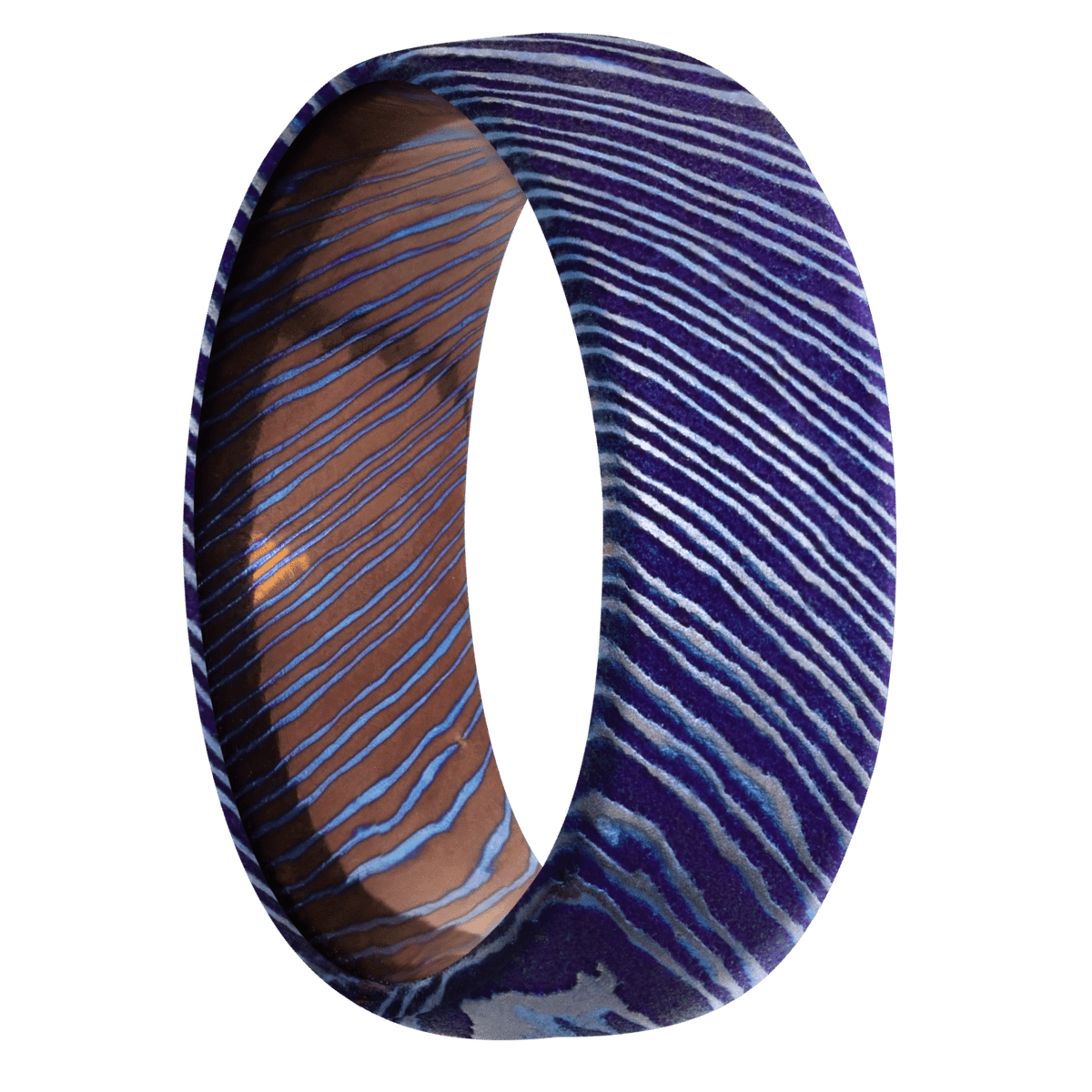 Titanium Damascus + Satinetched Finish