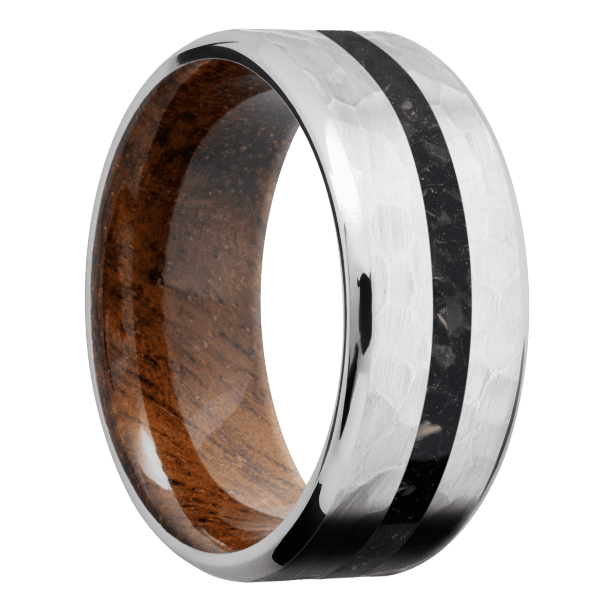 Cobalt Chrome + Hammer , Polish Finish + Koa