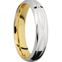 10K White Gold + Polish , Polish Finish + 10K Yellow Gold