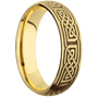 10K Yellow Gold + Satin Finish