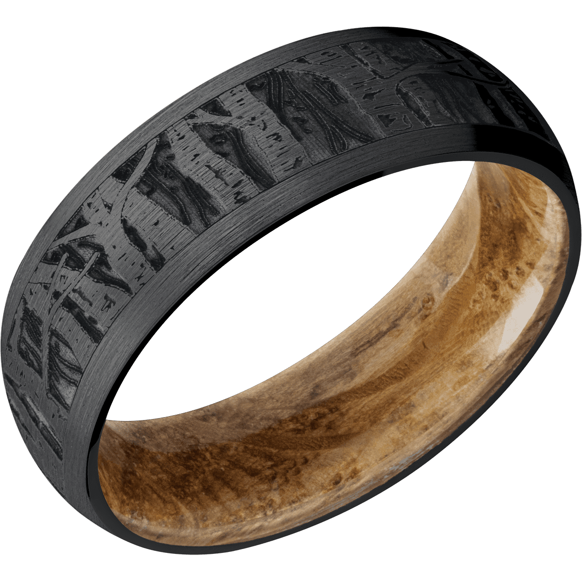 Zirconium + Satin Finish + Whiskey Barrel