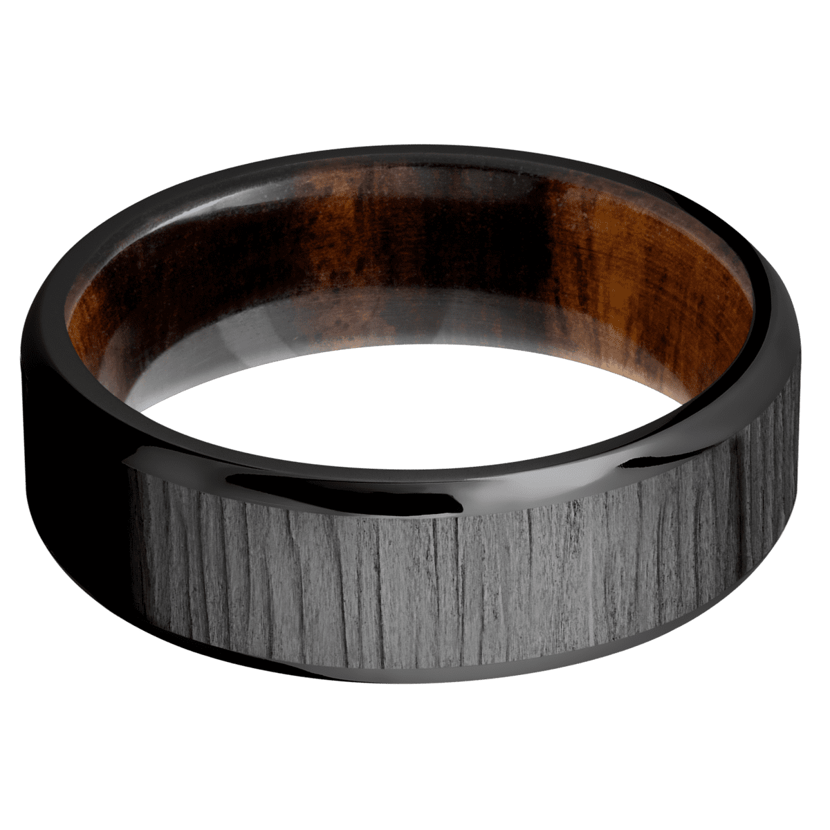 Zirconium + Treebark1 , Polish Finish + Desert Iron Wood