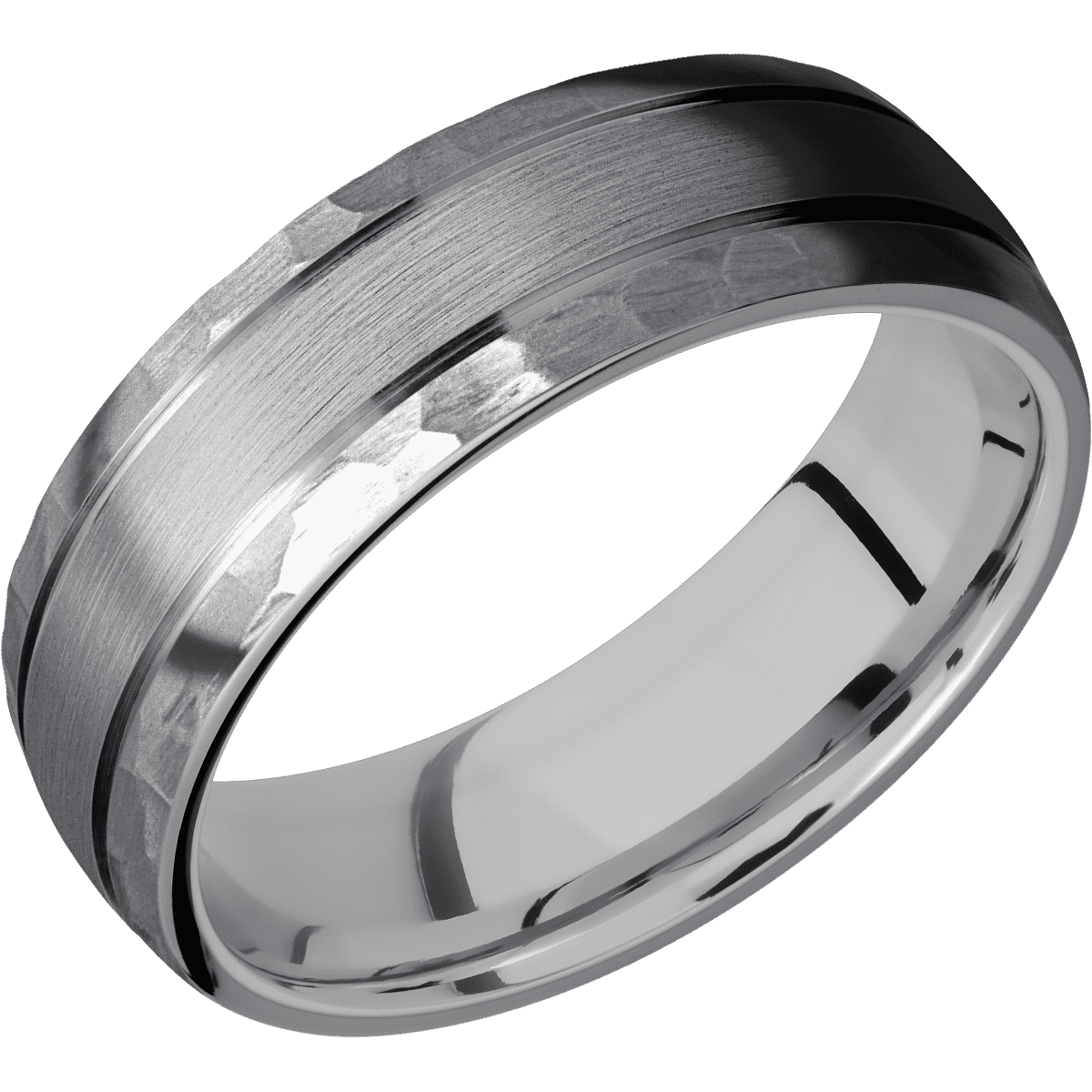 Tantalum + Satin , Hammer Finish + Titanium