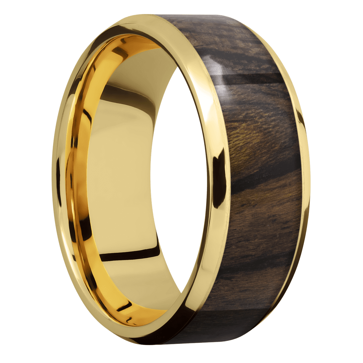 14K Yellow Gold + Satin Finish